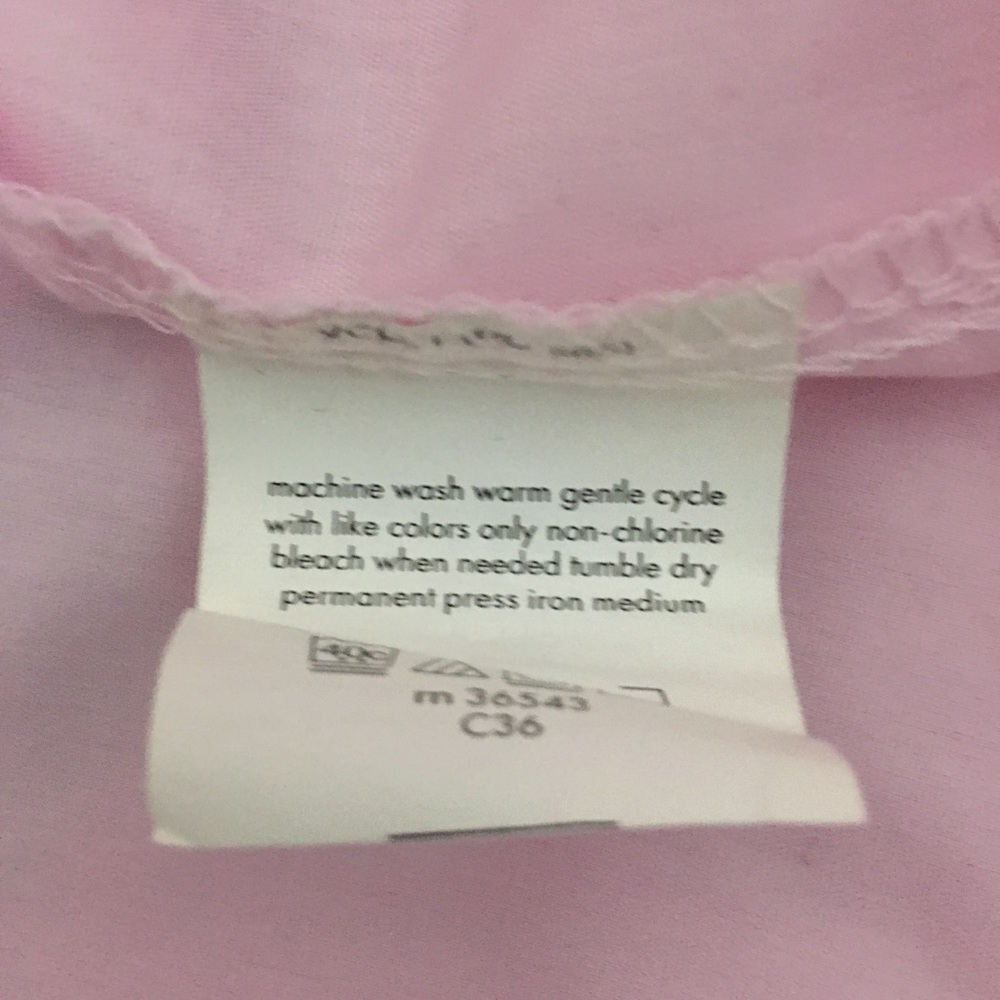 Van Heusen Pink Button Down Dress Shirt Size M - Picture 6 of 8